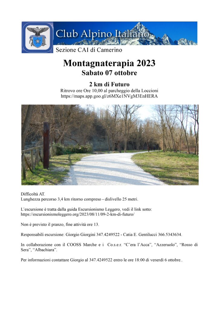 2 km di futuro Montagnaterapia 1