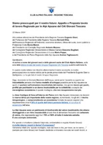 Appello e Proposta tavolo di lavoro Regionale per le Alpi Apuane del CAI Giovani Toscana 1