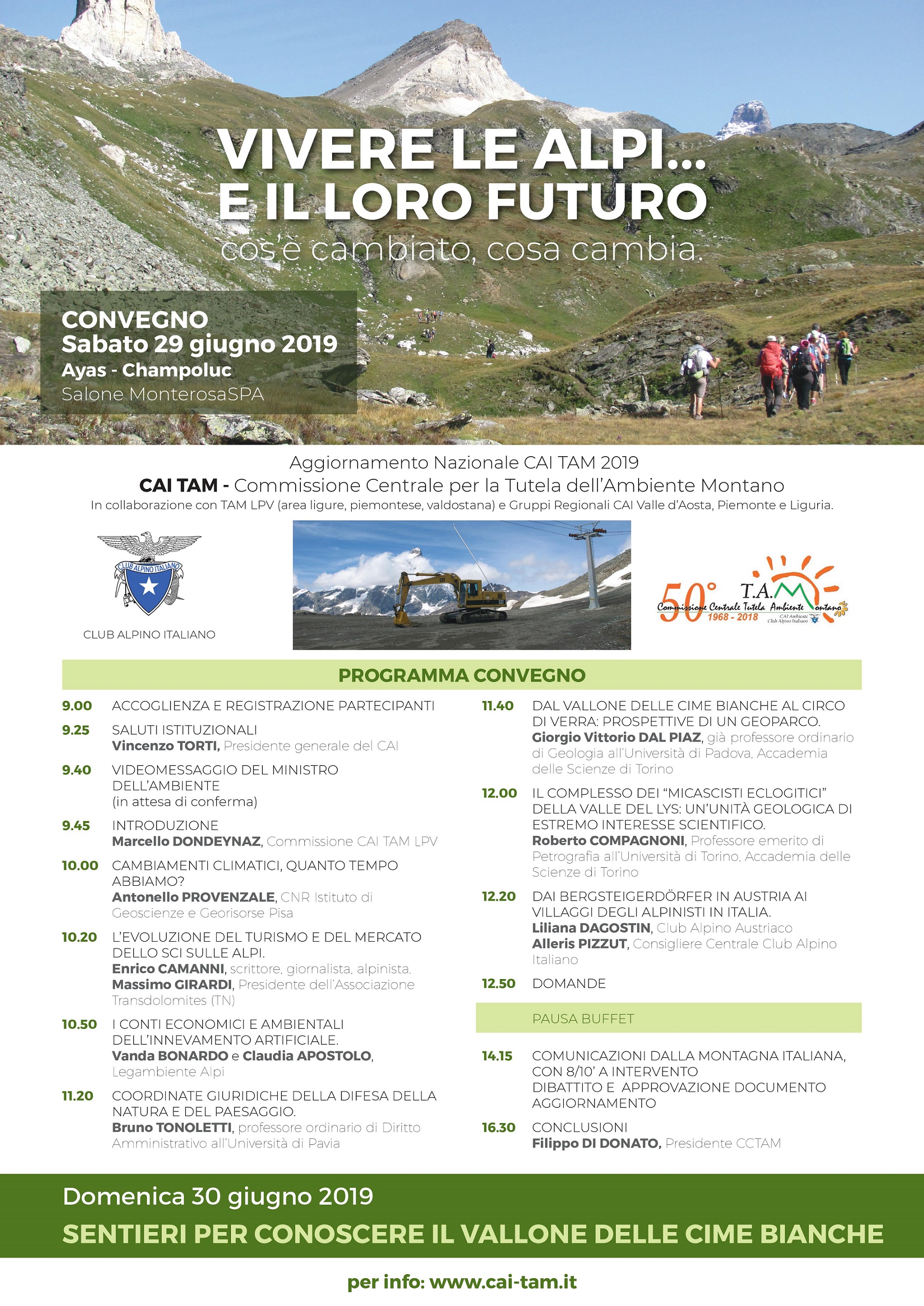Convegno “Nuove forme di turismo nelle Alpi dei cambiamenti climatici”